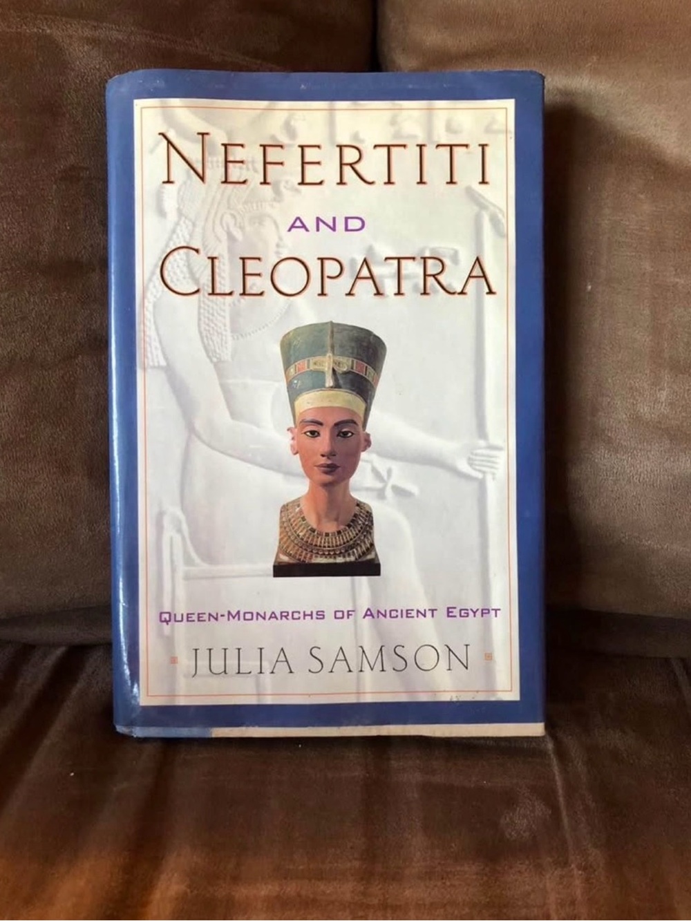 Nefertiti and Cleopatra - Blue Hardcover Book